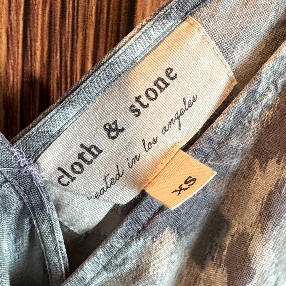 Cloth & Stone Patterned Gray Jumpsuit - Picture 2 of 7